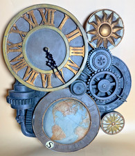 Wall Clock Design Toscano Gears of Time Steampunk Industrial Gear - Tested Works