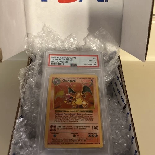 1999  Pokémon Charizard Hob Shadowless  4/102  PSA  4