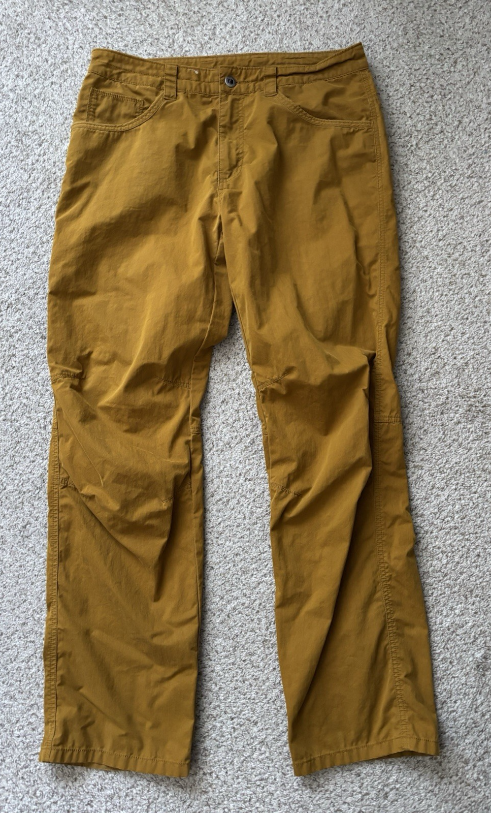 Patagonia Pants Mens Size 34x32 Mustard Brown Tenpenny Pants Relax Multifunction