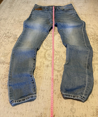 Levi s Herren Jeans Blau gerades Bein W34 L32 Denim Five-Pocket Logo