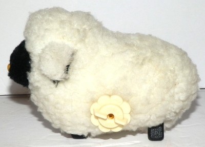 Vintage Wind Up Walking Lamb Toy Plush Sheep Stuffed Jamina