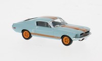 Brekina 19619 - 1/87 Ford Mustang, Hellblau/Orange, 1968 - Neu