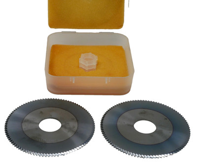 Midwest Accurate Grinding 1153-11A 4'' 45° Points Accu-Systems V-Score Blades 2ea
