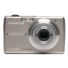 Olympus FE-220 Digital Camera 7.10 MP 3x Optical Zoom Built-in Flash Silver