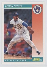 1992 Score Edwin Nunez #676 1h9