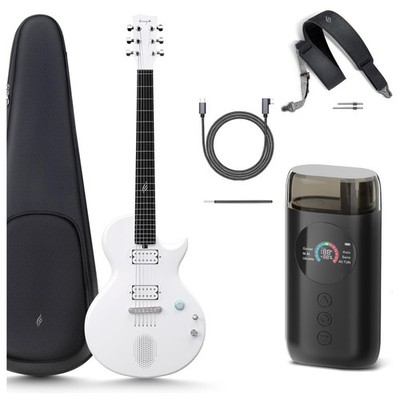 Enya Electric Guitar Nova Go Sonic Smart Carbon full-size, White