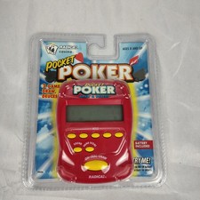 Vintage 1997 Radica Pocket Poker Draw Deuces Electronic Handheld Game Tested A3