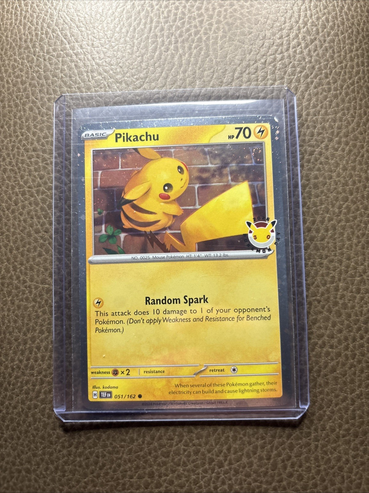 !!! Pikachu Pokemon Day 2026 051/162 30th Anniversary Promo Pokemon TCG !!!
