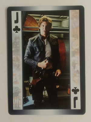 2009 Star Wars The Empire Strikes Back Playing Card Han Solo Jack Clubs