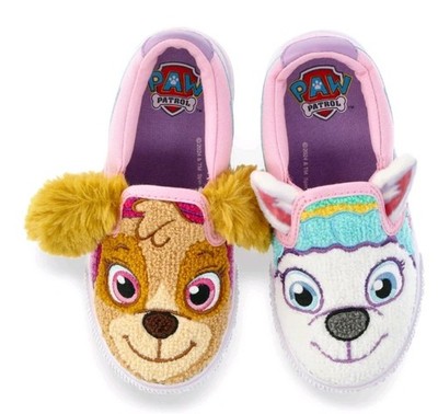 Paw Patrol Toddler Girls Slip-On Shoes Skye Everest Plush Sneakers Various Sizes