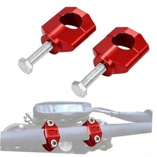 Dirt Bike Handlebar Riser,CNC 1 1/8" 28MM Handle Bar Mounts Clamp for red