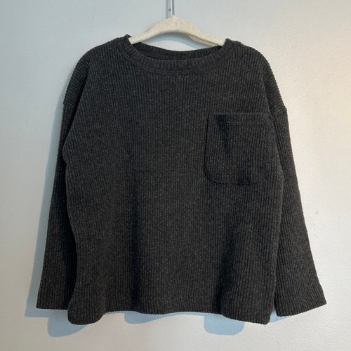 Conjunto de pantalón y manga larga acanalado Zara, gris oscuro, 2 años - Imagen 3 de 6