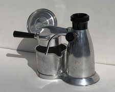 Vintage Vesuviana Stove Top Expresso Coffee Machine inc Steam Wand Made In Italy