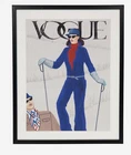 Marmont Hill Vogue Skiing Picture Black Frame Classic Art Timeless