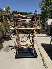 XL Macaw Perch Natural Wood Bird Cage Perch for Large Parrots Cockatoos
