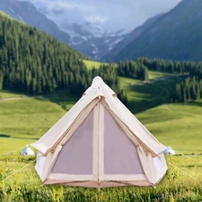 Luxury Glamping Tent All Year Living Polyester Cotton Bell Tent 3m Waterproof