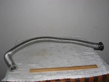 32" Flexible SS Sanitary  Tri Clamp Vacuum Pipe Inside Diameter 7/8"