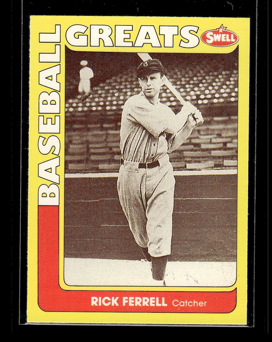 1991 Swell Baseball Greats #29 - Rick Ferrell - Boston Red Sox Baseball Card