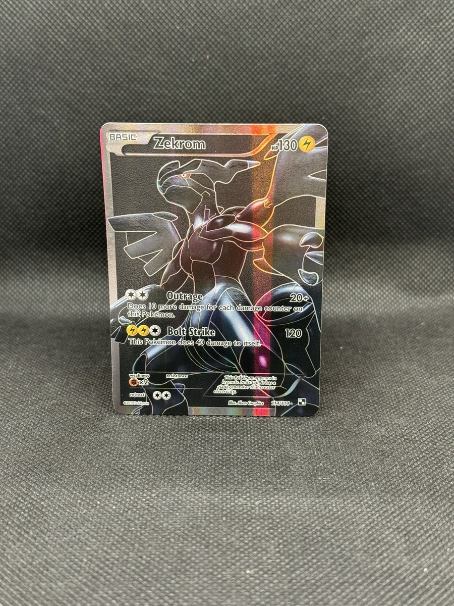 Zekrom Full Art 114/114 Black & White Set Holo Full Art