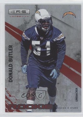 2010 Panini Rookies & Stars Longevity Rookie Ruby /100 Donald Butler #192 RC 0d2