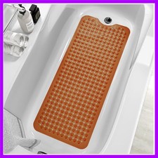 Bath Tub and Shower Mats, Non-Slip 39 x 16 Inch Extra Long Bath Mat, Machine ...