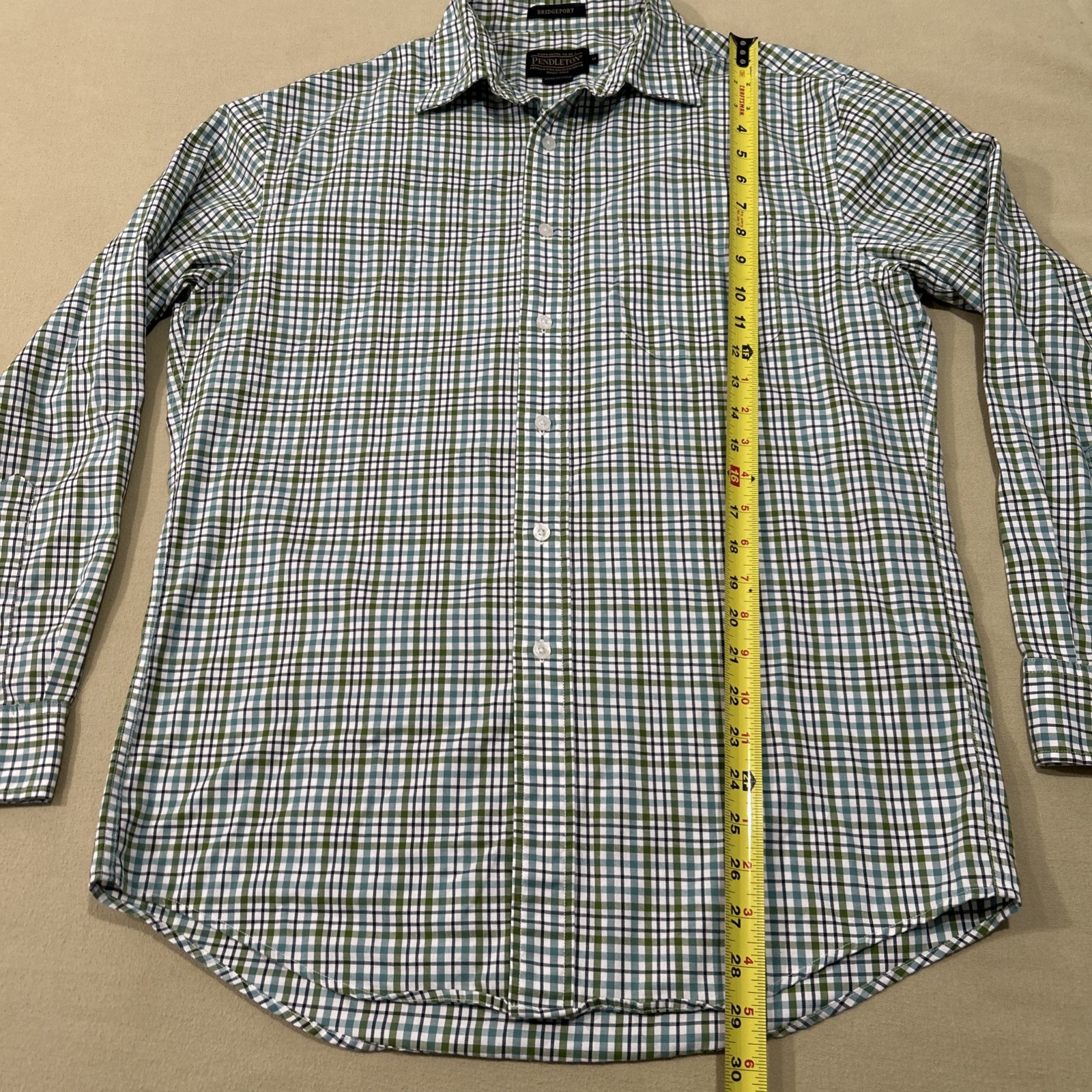 Pendleton Button Shirt Mens Medium Bridgeport Pla… - image 8
