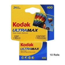 10 Rolls Kodak 400 24 Exposure Color Print Film, 10 Rolls 2/2023 DATE