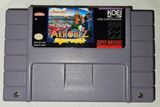 Aerobiz Supersonic Cartridge Only SNES Super Nintendo Authentic New Battery 1995