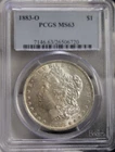 1883 O US Morgan Silver Dollar $1 PCGS MS63