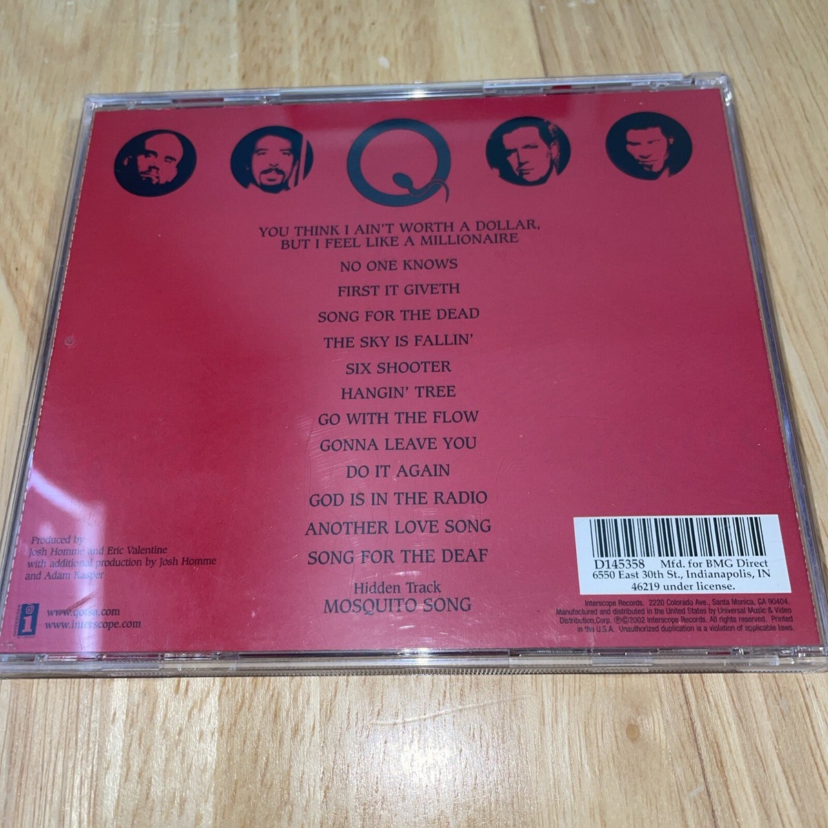 QUEENS OF THE STONE AGE • Songs For The Deaf | eBay