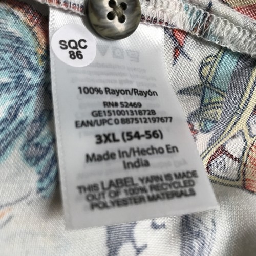 3X Button Up Beach Theme Shirt New With Tags Surfboards & Vintage Van - Picture 8 of 15