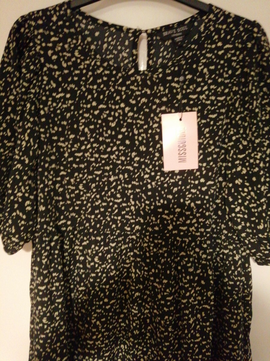 Shirt Dress Mini Dress Green Leopard Print Dress Primark