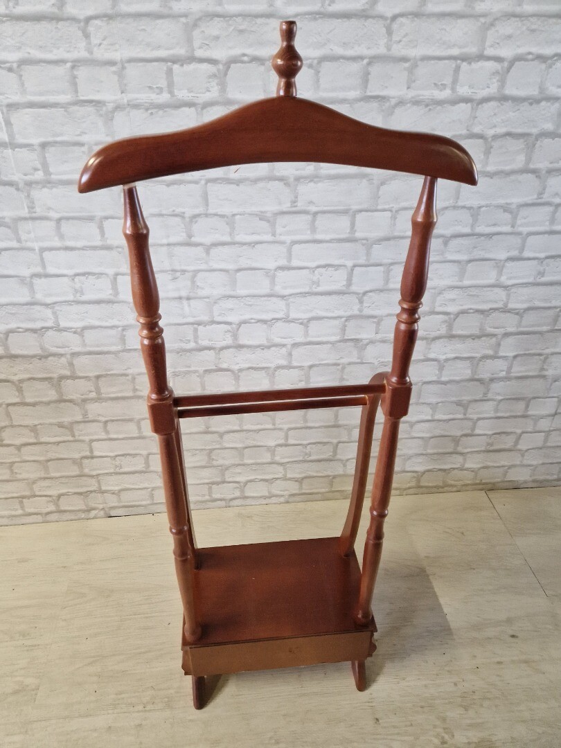 Dark wood vintage retro suit rack cs s80 eBay