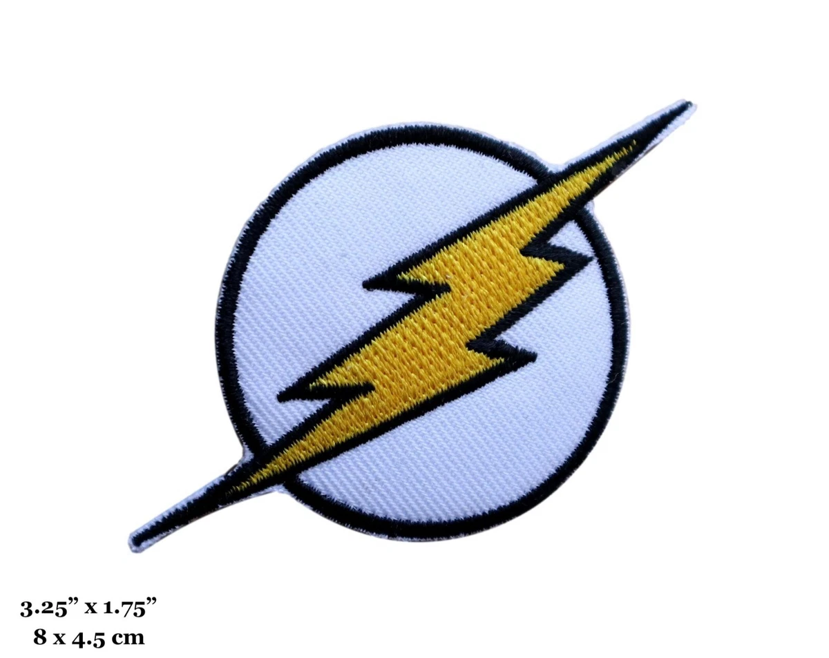 Patch Brodé Officiel DC Comics - The Flash - à Repasser - Diamètre 3,5" - Super-héros