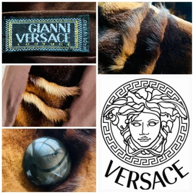 Gianni Versace Couture Fur Jacket Coat Size M | eBay