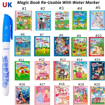 Kids Magic Book Painting Color Reusable Children Drawing Writing Water Marker