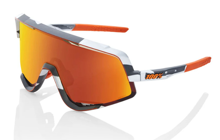Lunettes 100% Glendale Soft Tact anti-éblouissement Hiper Red Mirror