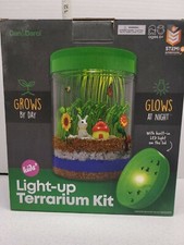 Dan Darci Kids Light-up Terrarium Kit with Led Light on Lid Kids DIY Learn NIB