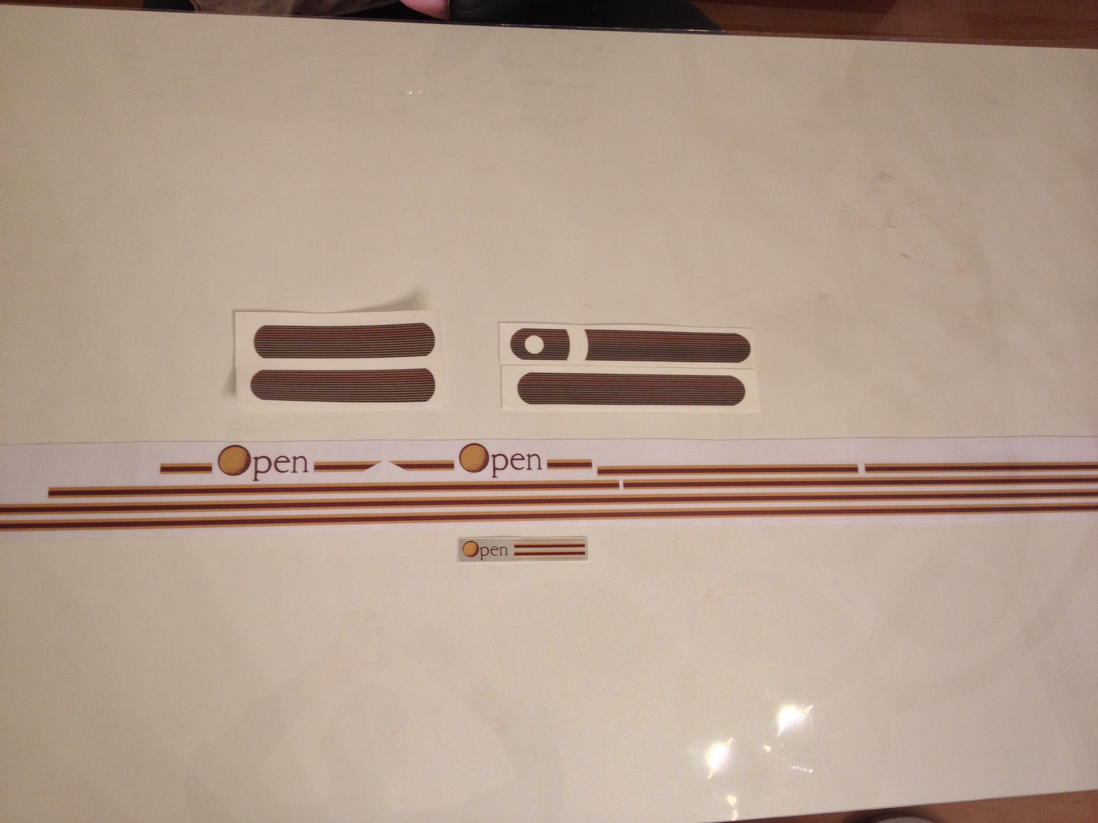 Autocollants Peugeot 205 OPEN modèle 2 kit de bandes adhésives premium haute durabilité