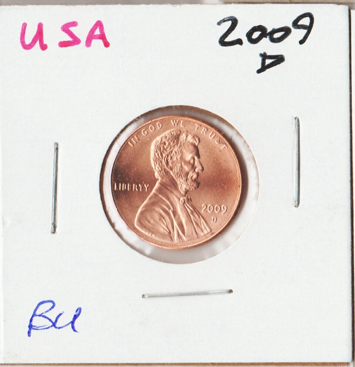 UNITED STATES shipfree 2009-D CENT National products 1¢ Coin in BU PENNY condition