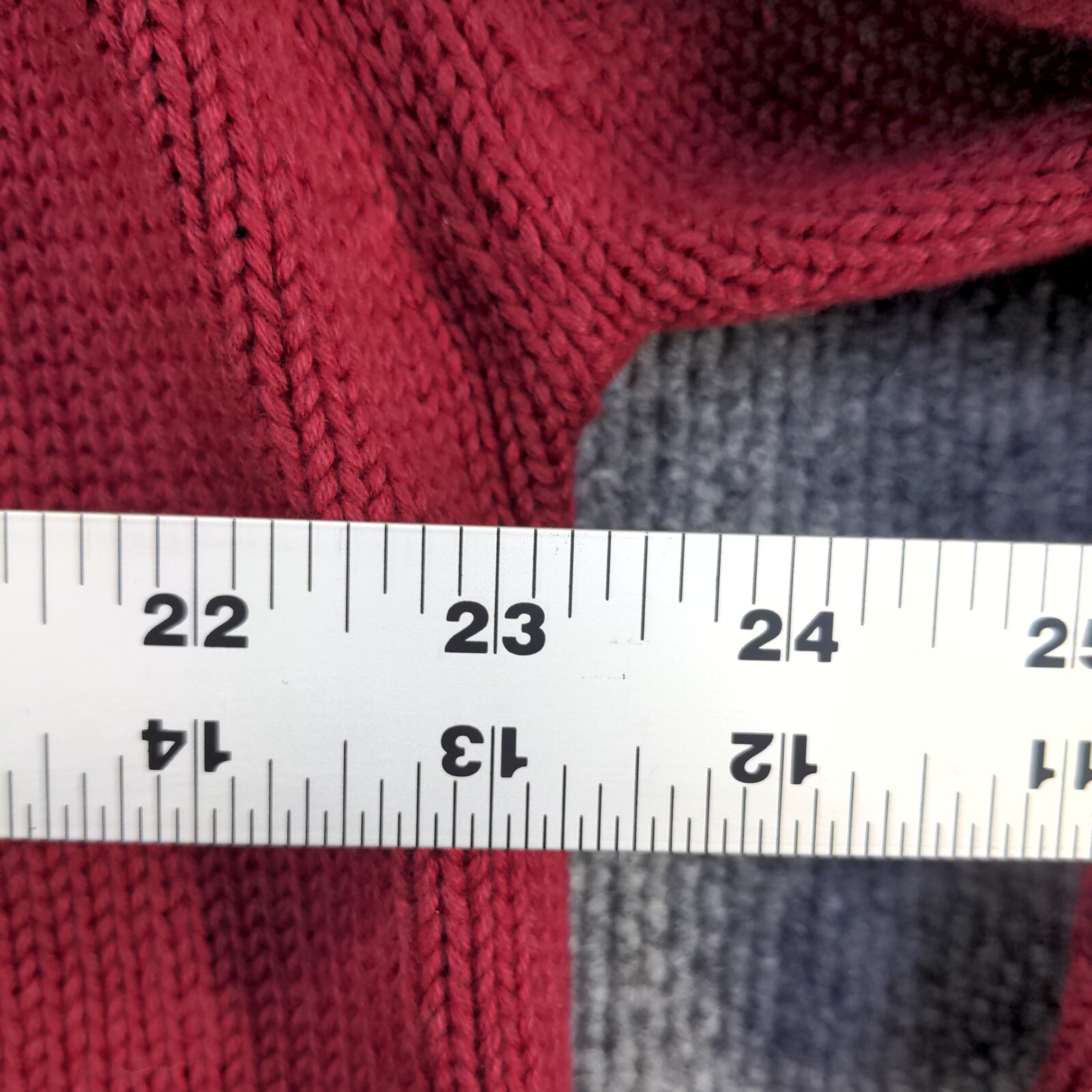 Phys. Sci. Men's Cable Knit Pullover Sweater Red … - image 11