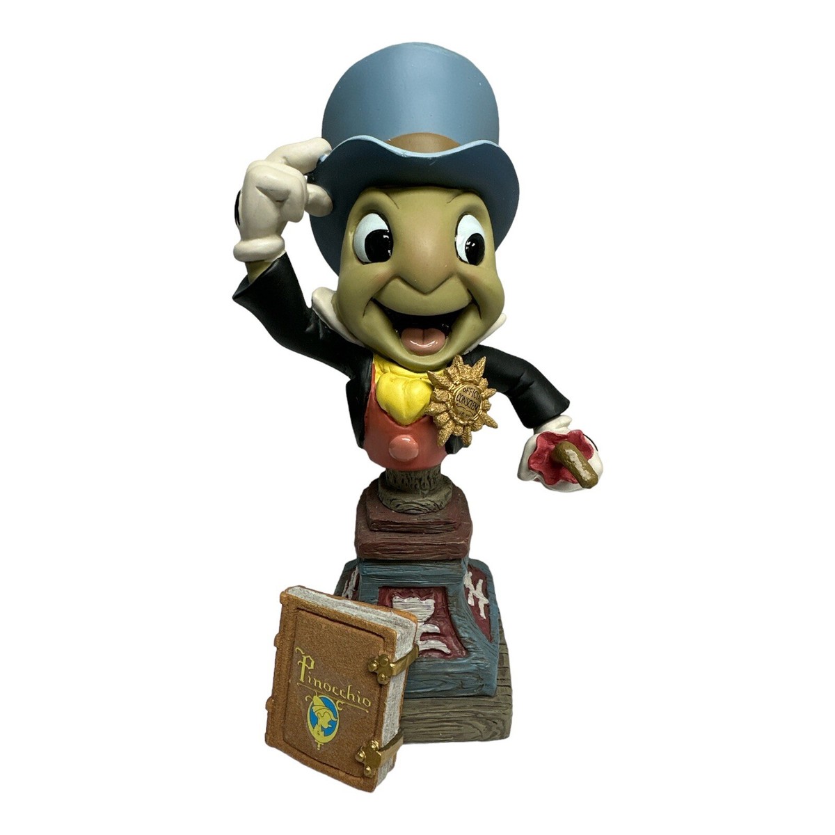 Jiminy Cricket 7” bust statue Pinocchio Walt Disney Grand Jester