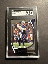 2021 Absolute Mac Jones Yellow Foil RC Game Stop Exclusive SGC 9.5 Patriots