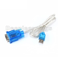 2/5/10PCS USB to RS232 Serial Port 9 Pin DB9 Cable Serial COM Port Adapter
