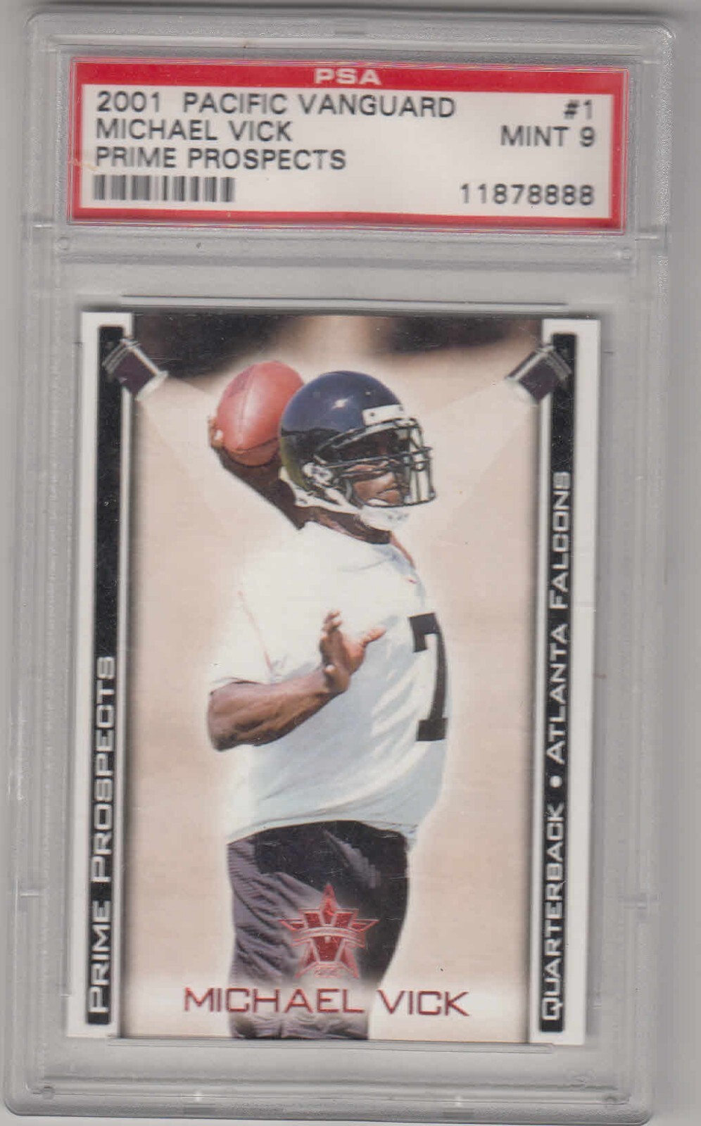 Michael Vick Pacific Vanguard Prime Prospects #1 Base