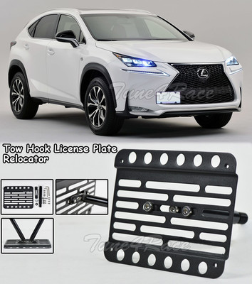For 15-18 Lexus NX200t NX300h Front Bumper Tow Hook License Plate