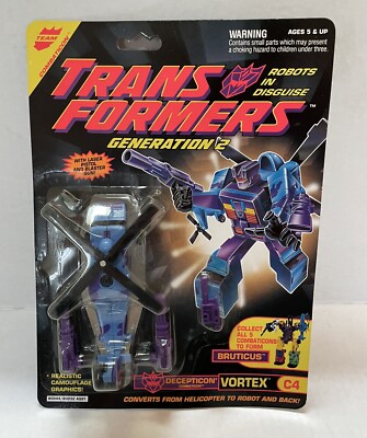 Transformers G2 Vortex Vintage Hasbro 1993 Sealed New MOSC Bruticus