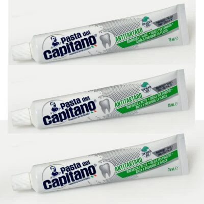 Pasta del Capitano Prevenzione Antitartaro Anti Zahnstein Zahnpasta 3x 75ml