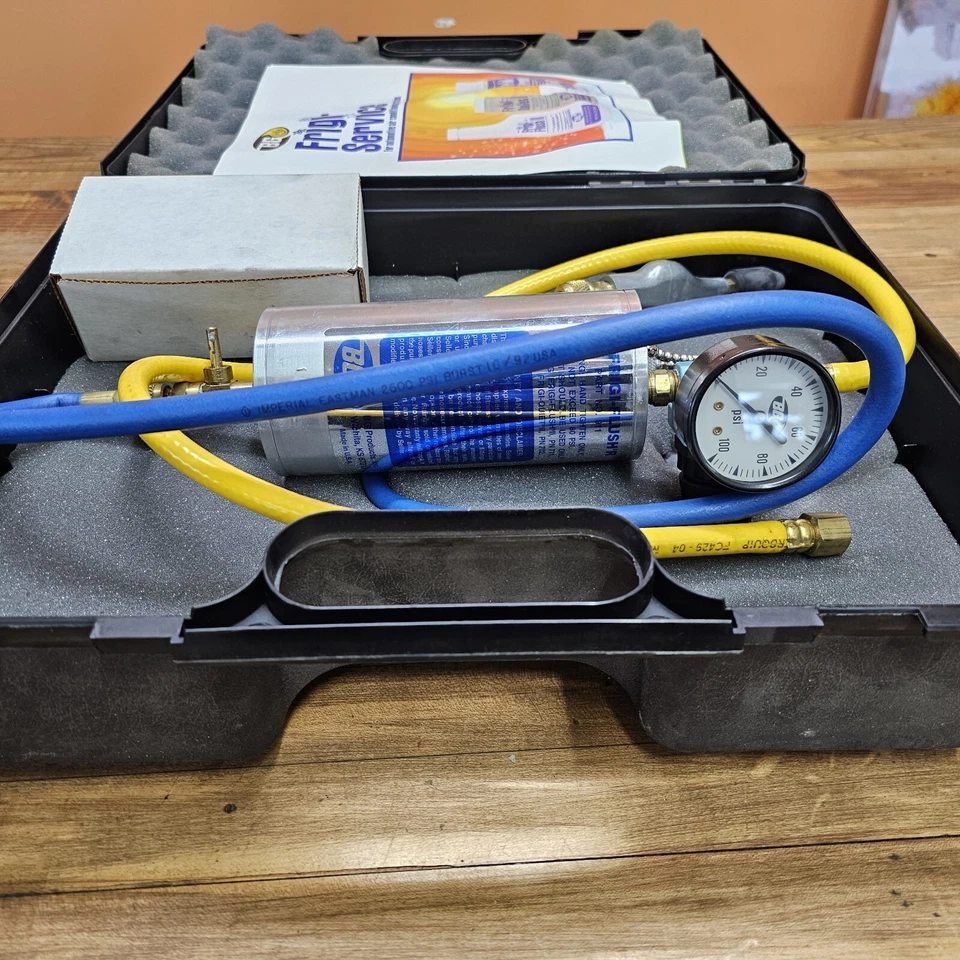 Kit de aire acondicionado Frigi Service Car panel de control de aire acondicionado medidor y bote de bomba EE. UU. Foto 3 de 4