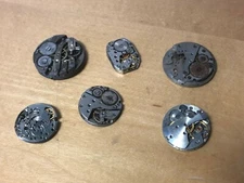 Lot Of 6 Watch Movements - Set Of 6 Watch Movements - For Spare Parts